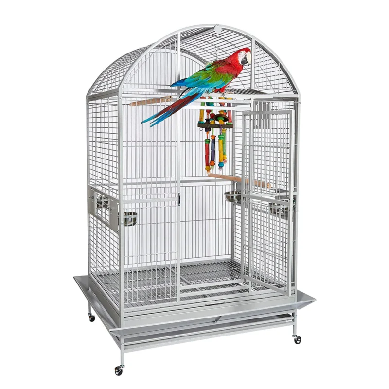 Rainforest Rio Ara Dome Top Parrot Cage is a very large cage suitable for Macaws, Cockatoos, African Grey cage and large Amazons.